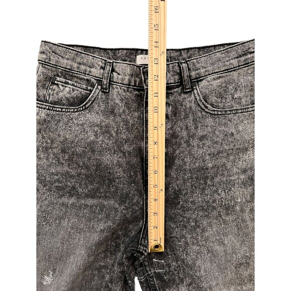 NWOT Sandro Lone Acid Washed Straight Leg Jeans Distressed Black Size 10… - Picture 15 of 16